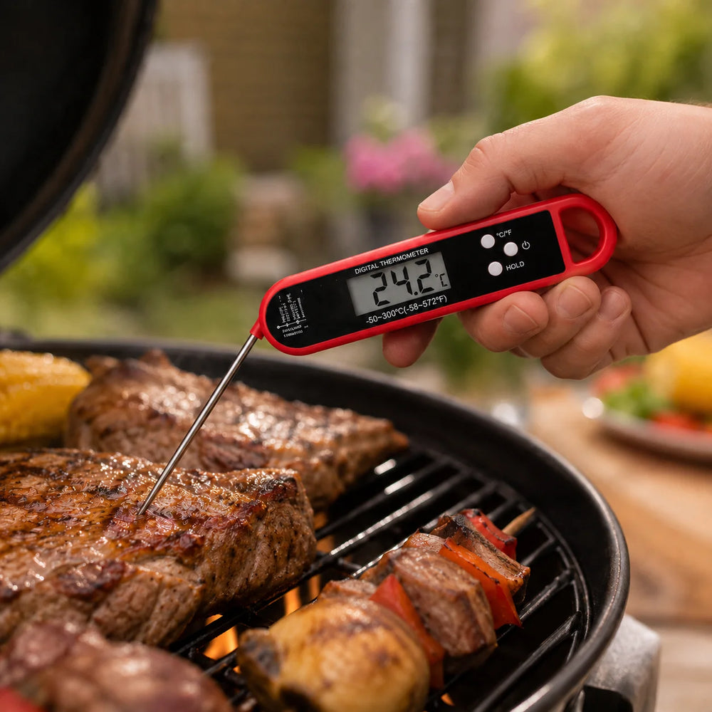 Digitales Grillthermometer mit klappbarer Messsonde