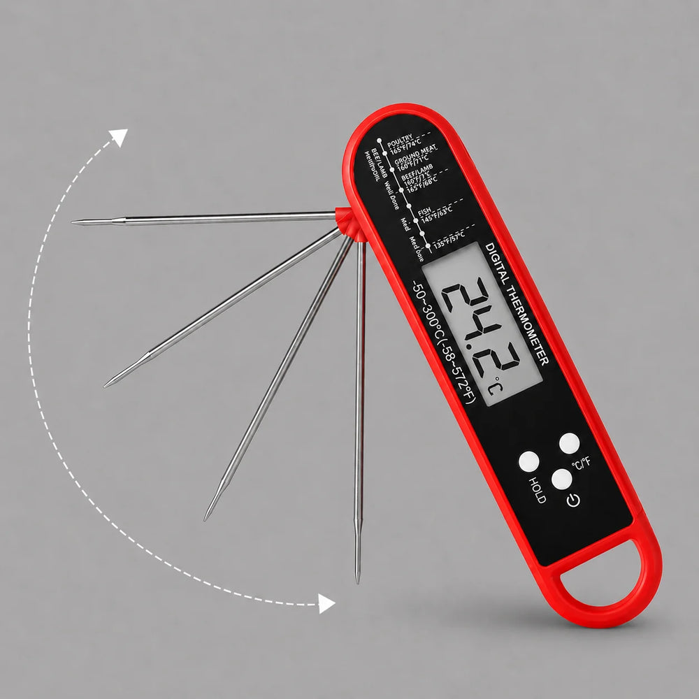 Digitales Grillthermometer mit klappbarer Messsonde